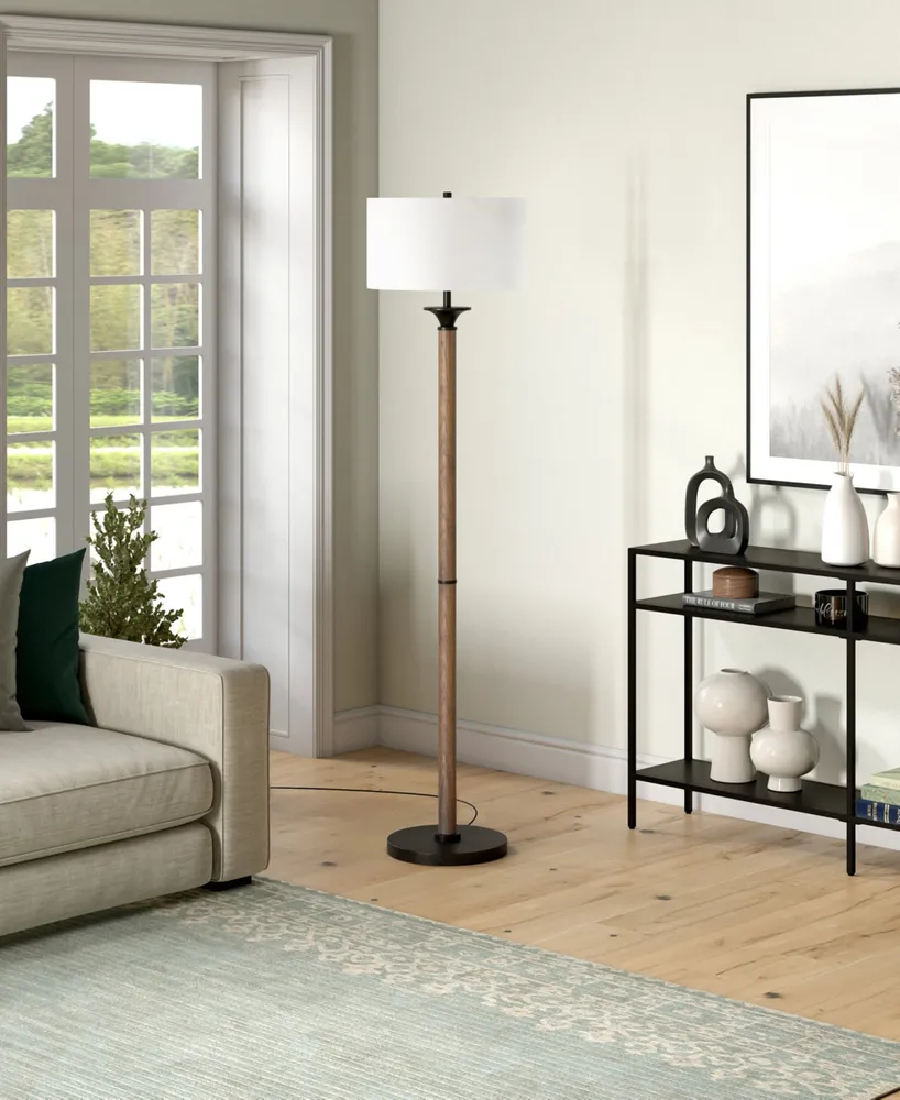 Delaney 66" Tall Floor Lamp with Linen Shade