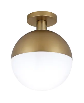 Orb 9.75" Wide Semi Flush Mount with Glass Shade