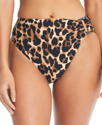 Bar Iii Women's Night and Day Cheetah-Print Bikini Bottoms, Created for Macy's