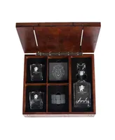 Legacy Harry Potter Gryffindor Whiskey Box Gift 12 Piece Set with Decanter