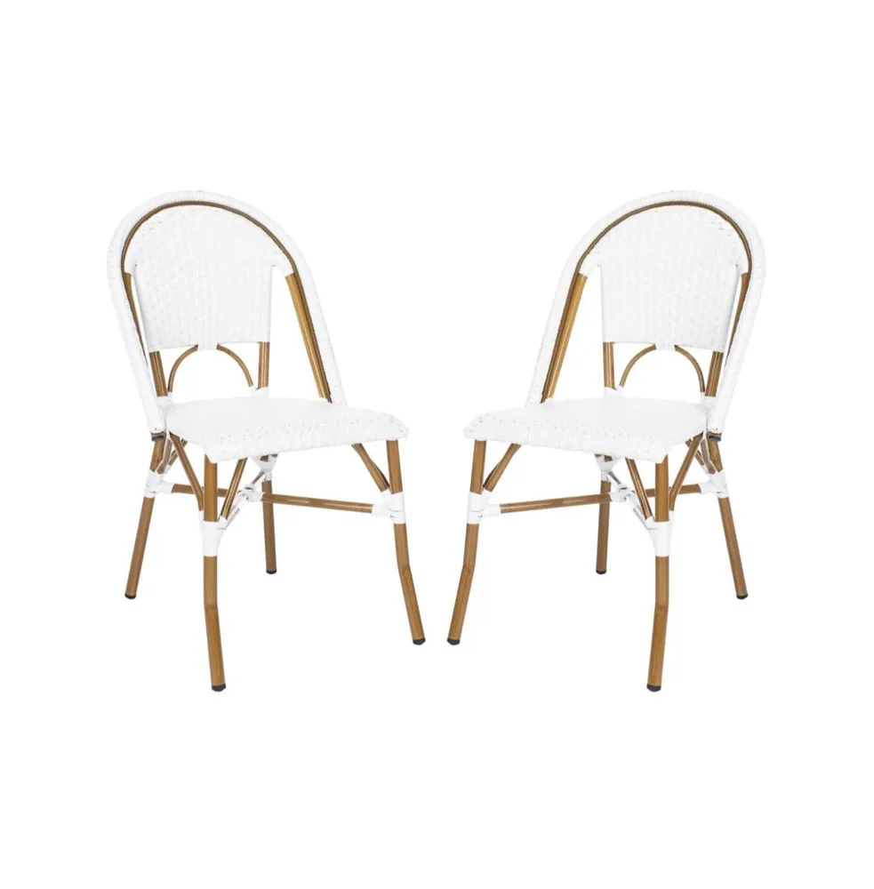 Salcha Indoor Outdoor French Bistro Side Chair (Set of 2)