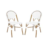 Salcha Indoor Outdoor French Bistro Side Chair (Set of 2)