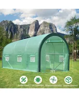 Aoodor Walk-in Tunnel Greenhouse, Large Heavy Duty Gardening Plant House