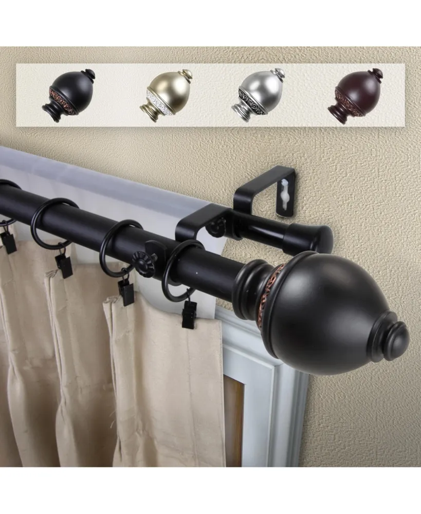 Ramona 1" Double Curtain Rod 120-170"