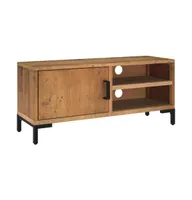 Tv Stand Brown 35.4"x11.8"x15.7" Solid Wood Pine