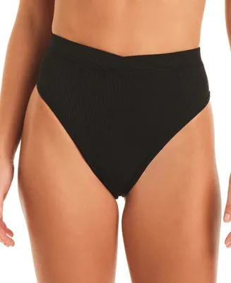 Jessica Simpson Women's High Waist Bikini Bottoms