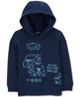 Carter's Toddler Boys Race Car Graphic Cotton Hooded T-Shirt