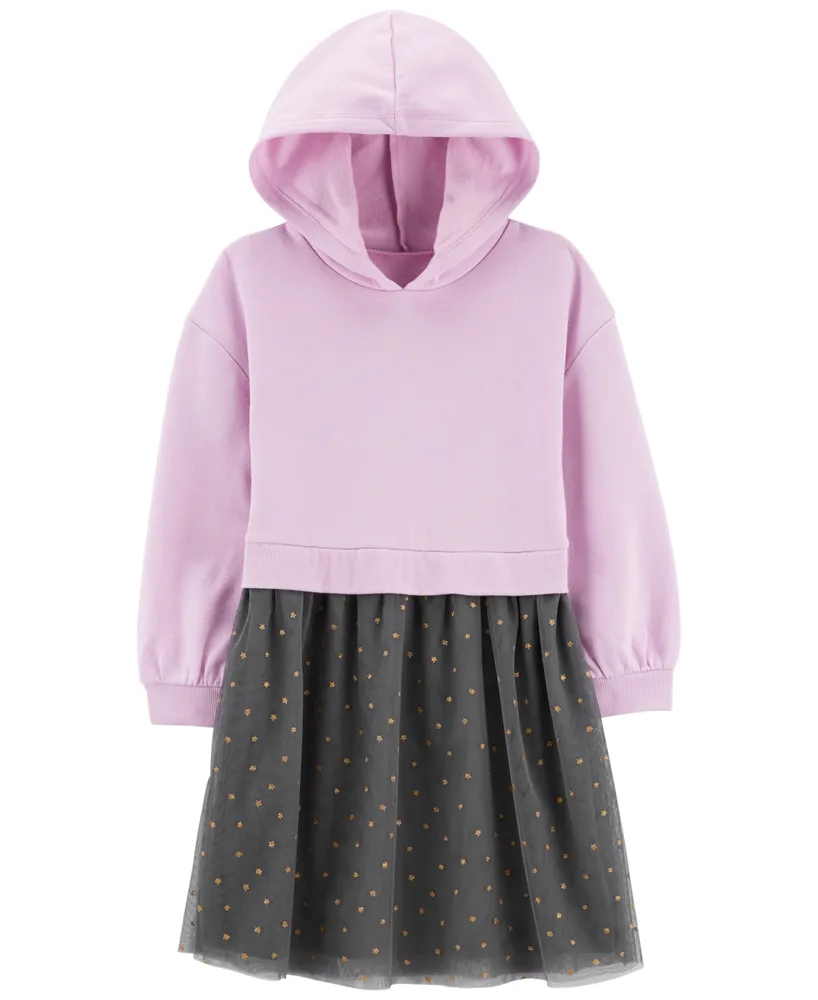 Carter's Big Girls Hooded Fleece Tutu Dress