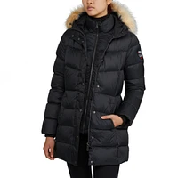 Pajar Women's Roxy Quilted Puffer with Detachable Faux Fur Trim