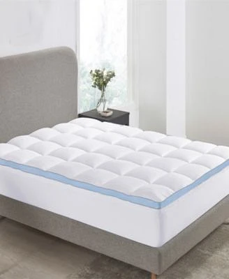 Extra Thick Cooling Mattress Topper Plush Pillow Top Mattress Topper By California Design Den