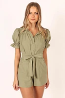 Petal and Pup Women's Riley Waist Tie Romper
