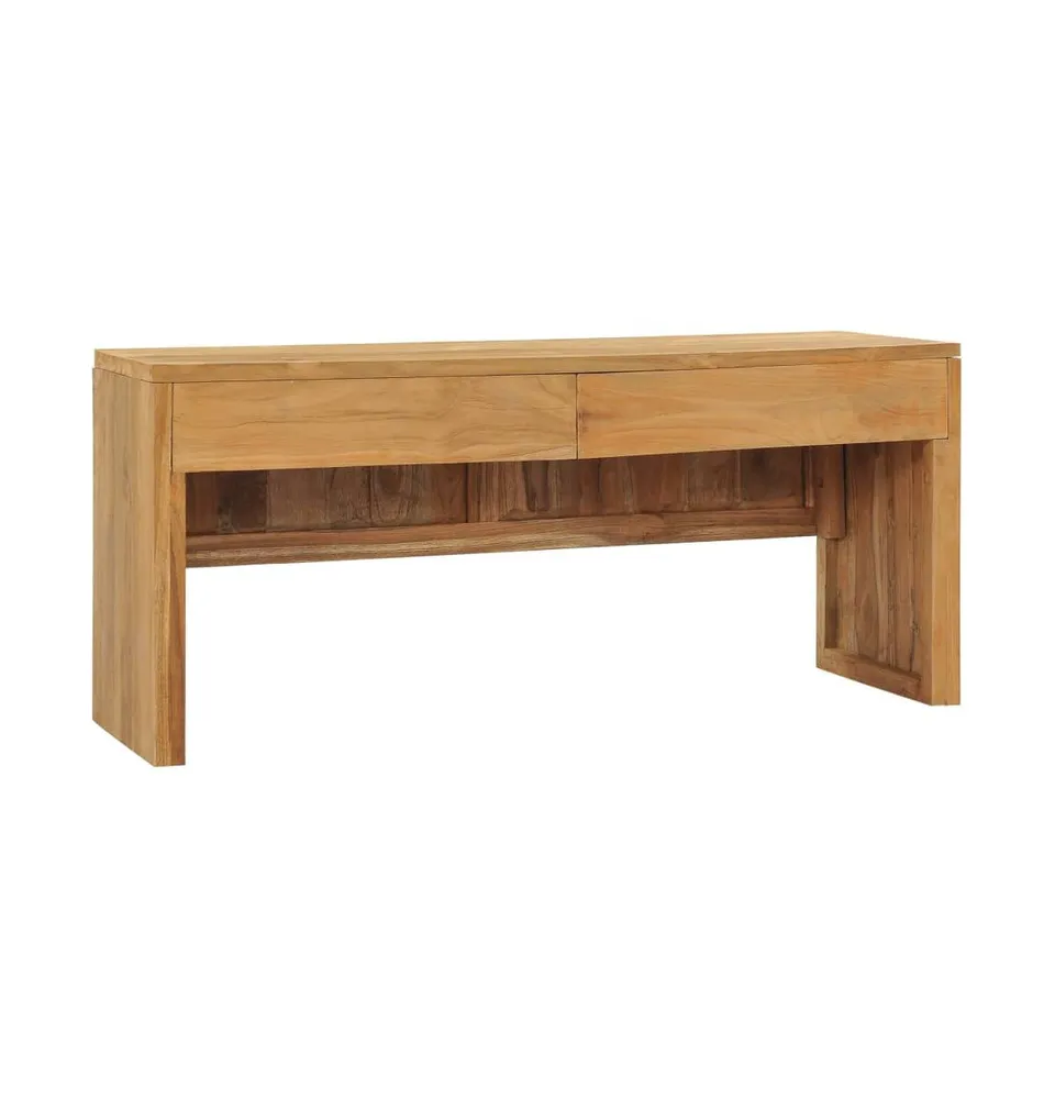 Tv Stand 39.4"x13.8"x17.7" Solid Wood Teak