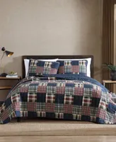 Eddie Bauer Madrona Navy Plaid Quilt Set