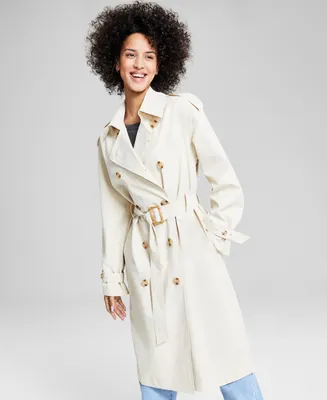 And Now This Women's Long-Sleeve Trench Coat, Created for Macy's