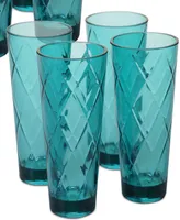 Certified International Teal Diamond Acrylic 5