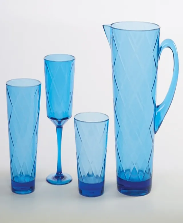 Teal Acrylic Ice Tea Glass