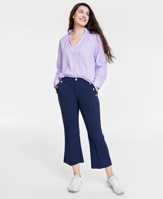 Women's Cropped Sailor Pants, Created for Macy's