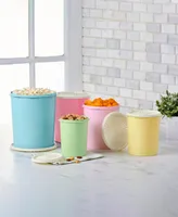 Tupperware Heritage 10 Pc Vintage Nested Canister Set