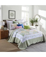 MarCielo 3 Piece Printed Quilt Set Bedspread Set B029