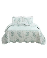 MarCielo 3 Pcs Quilt Set Lightweight Bedspread Set C78