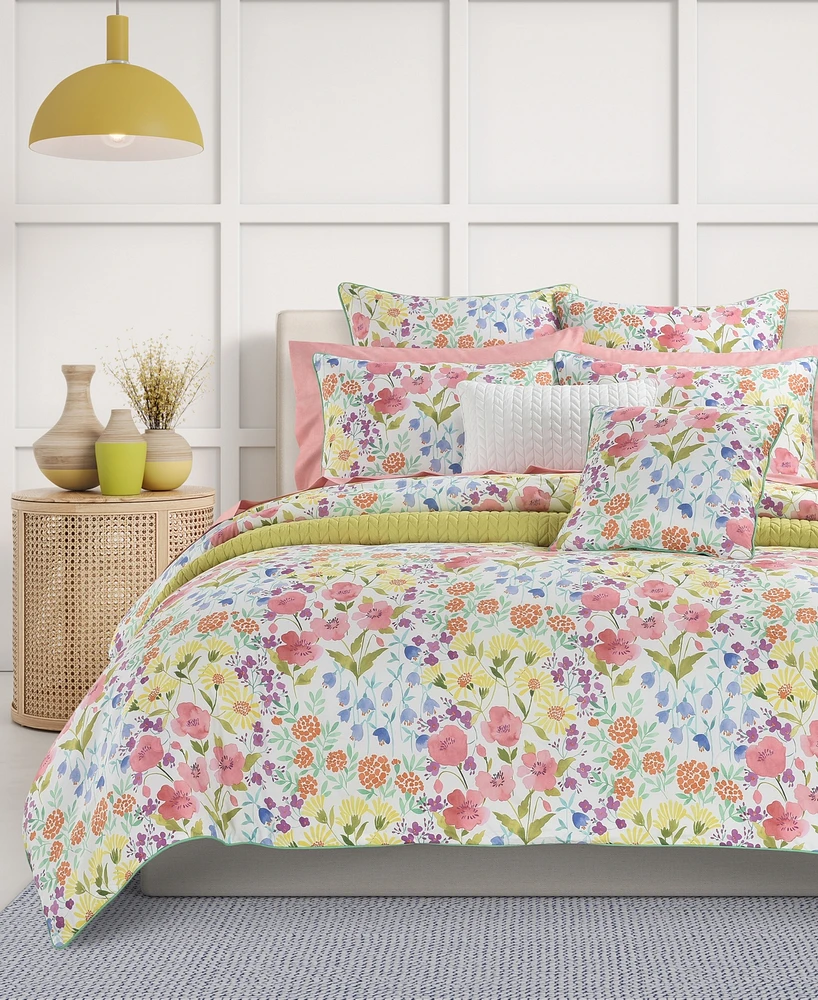 J by J Queen Jules Wildflower 3-Pc Comforter Set, King/California King