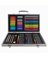 Art 101 Drawing, Sketching Doodle Wood Art Set, 111 Pieces