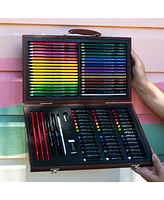 Art 101 Draw Color Wood Art Set, 106 Pieces