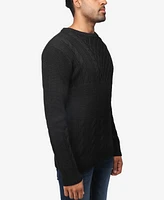 X-Ray Men's Crewneck Mixed Texture Sweater