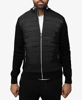 X-Ray Men's Lightly Padded Hybrid Sweater Jacket