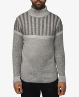 X-Ray Men's Ribbed Pattern Turtleneck Sweater