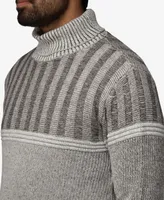 X-Ray Men's Ribbed Pattern Turtleneck Sweater