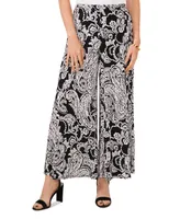 Sam & Jess Women's Relaxed Wide-Leg Pull-On Pants