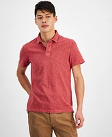 Sun + Stone Men's Regular-Fit Textured Polo Shirt, Created for Macy's