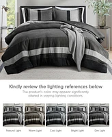 510 Design Boulder Stripe Micro Suede -Pc. Comforter Set