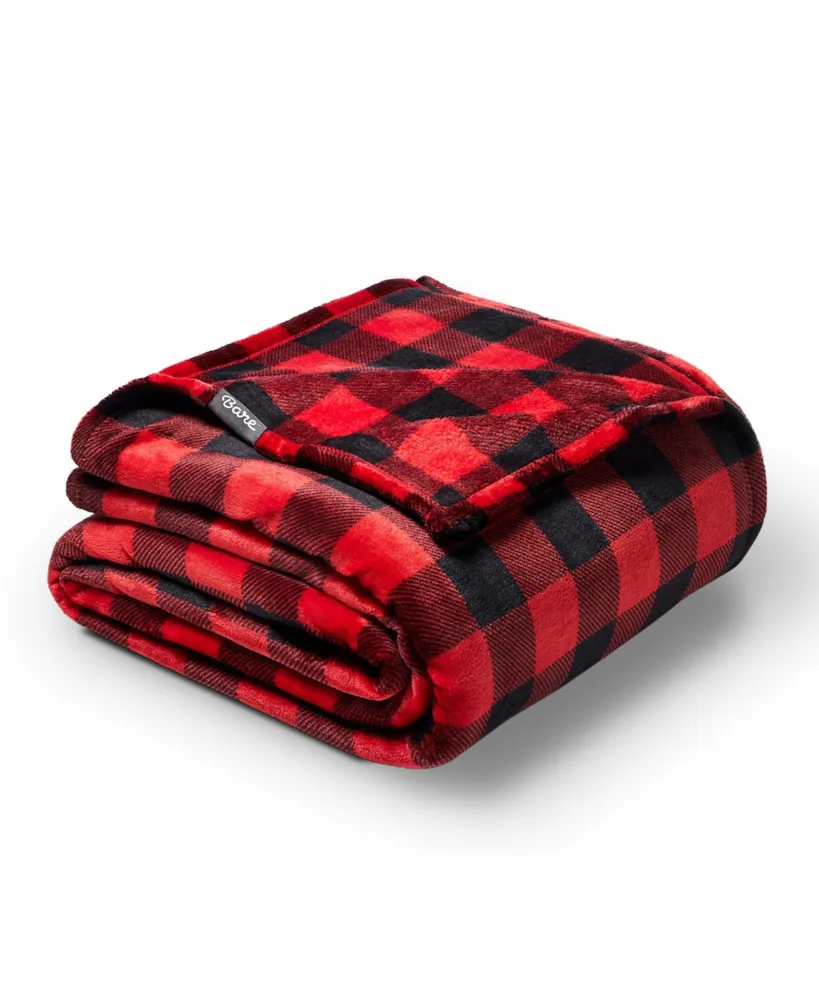 Bare Home Fleece Microplush Throw Blanket