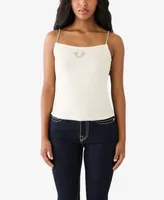 True Religion Women's Crystal Strap Tank Top