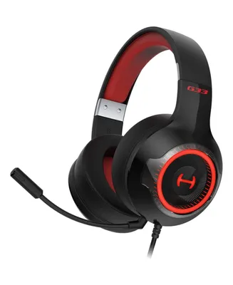 Edifier Hecate G33 Gaming Headset with Microphone, Gaming Headphones Low Latency Over Ear Headset - Black