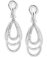 Effy Diamond Orbital Multiple Ring Drop Earrings (3/8 ct. t.w.) in Sterling Silver