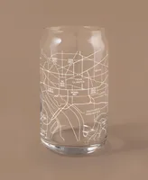 Narbo The Can Washington Dc Map 16 oz Everyday Glassware, Set of 2