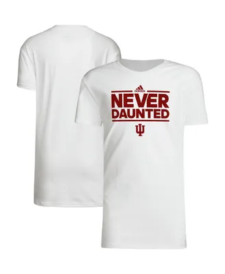 Big Boys adidas White Indiana Hoosiers Slogan Dazzler T-shirt