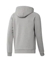 Men's adidas Heathered Gray Austin Fc Travel Raglan Pullover Hoodie