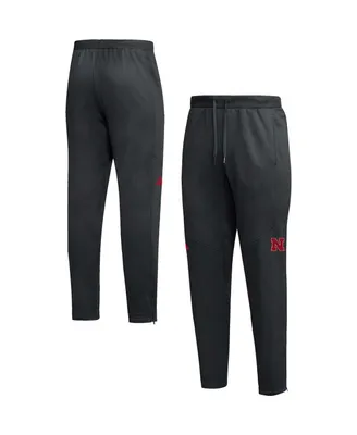 Men's adidas Black Nebraska Huskers 2023 Travel Aeroready Tapered Pants