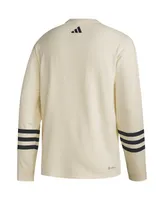 Men's adidas Cream Philadelphia Flyers Aeroready Pullover Sweater