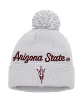 Men's adidas Gray Arizona State Sun Devils Cuffed Knit Hat with Pom