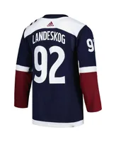 Men's adidas Gabriel Landeskog Navy Colorado Avalanche Alternate Captain Patch Authentic Pro Player Jersey