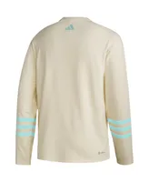 Men's adidas Khaki Seattle Kraken Aeroready Pullover Sweater