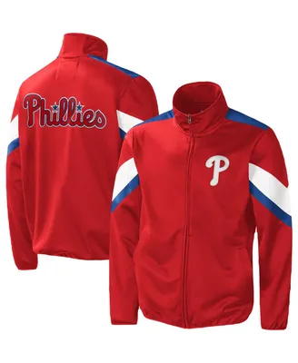 Men's G-iii Sports by Carl Banks Red Philadelphia Phillies Earned Run Full-Zip Jacket