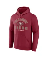 Men's Fanatics Scarlet San Francisco 49ers Between the Pylons Pullover Hoodie