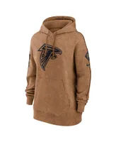 Women's Nike Brown Distressed Atlanta Falcons 2023 Salute to Service Pullover Hoodie