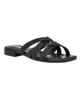 Calvin Klein Women's Trivy Strappy Square Toe Dress Sandals